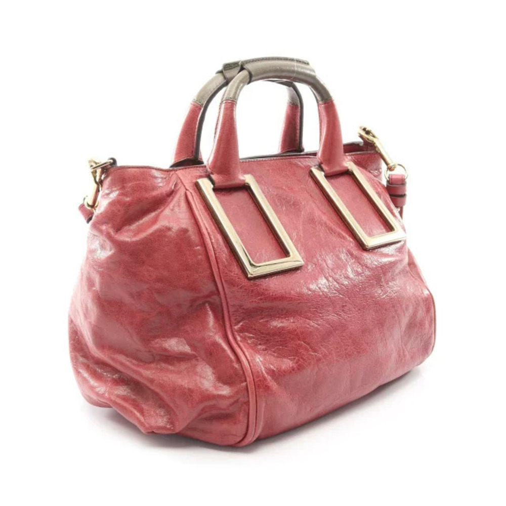 Chloe Leather Ethel Handbag Green Red